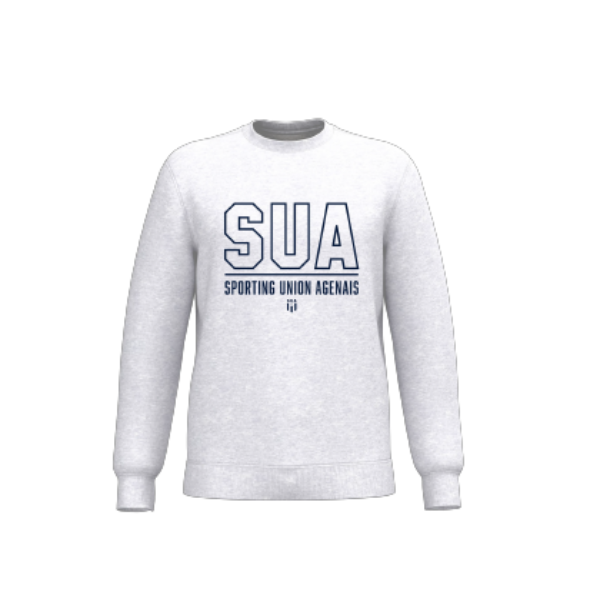 SWEAT COL ROND GRIS SUA